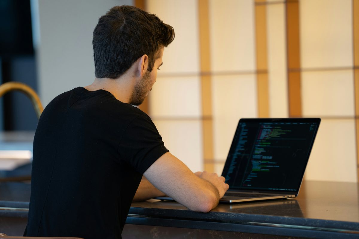 Developer writing code to integrate the Verifa identity verification API